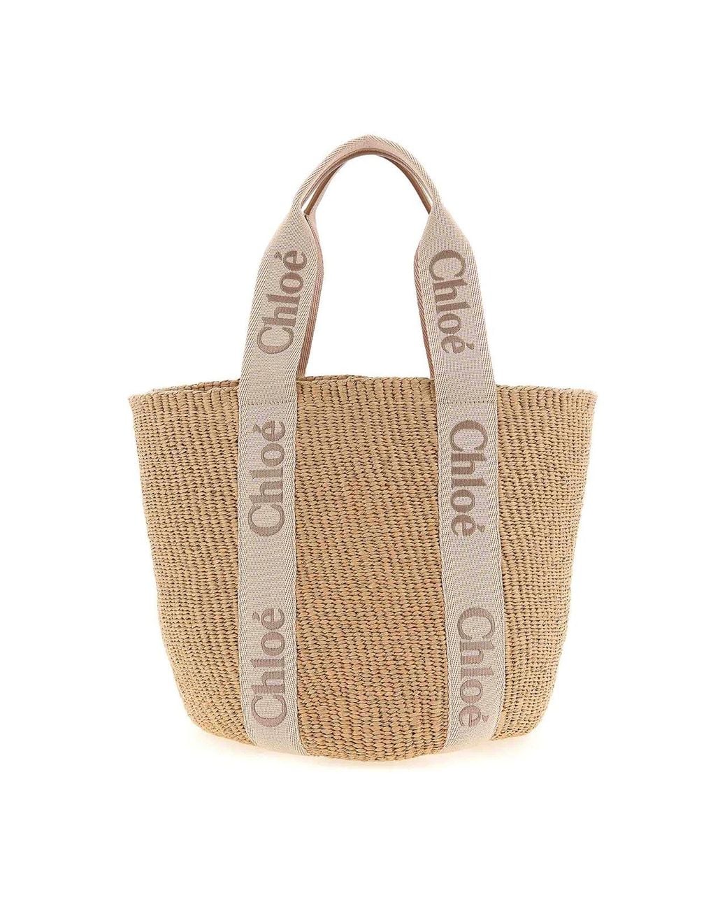 Chloé White Large Shopping Bag