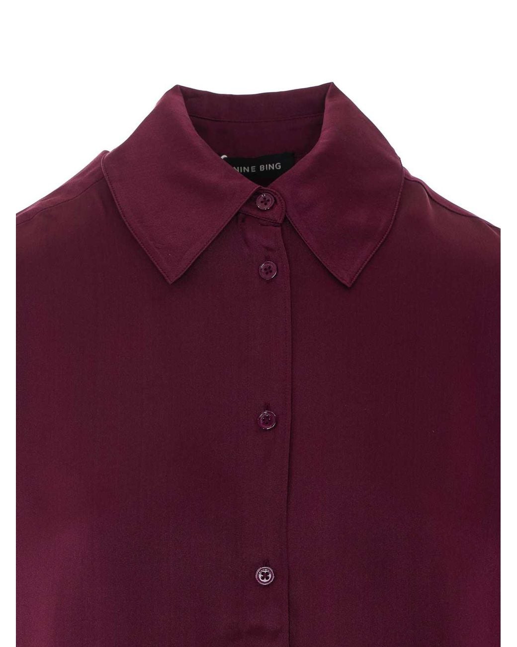 Anine Bing Purple Bridget Shirt