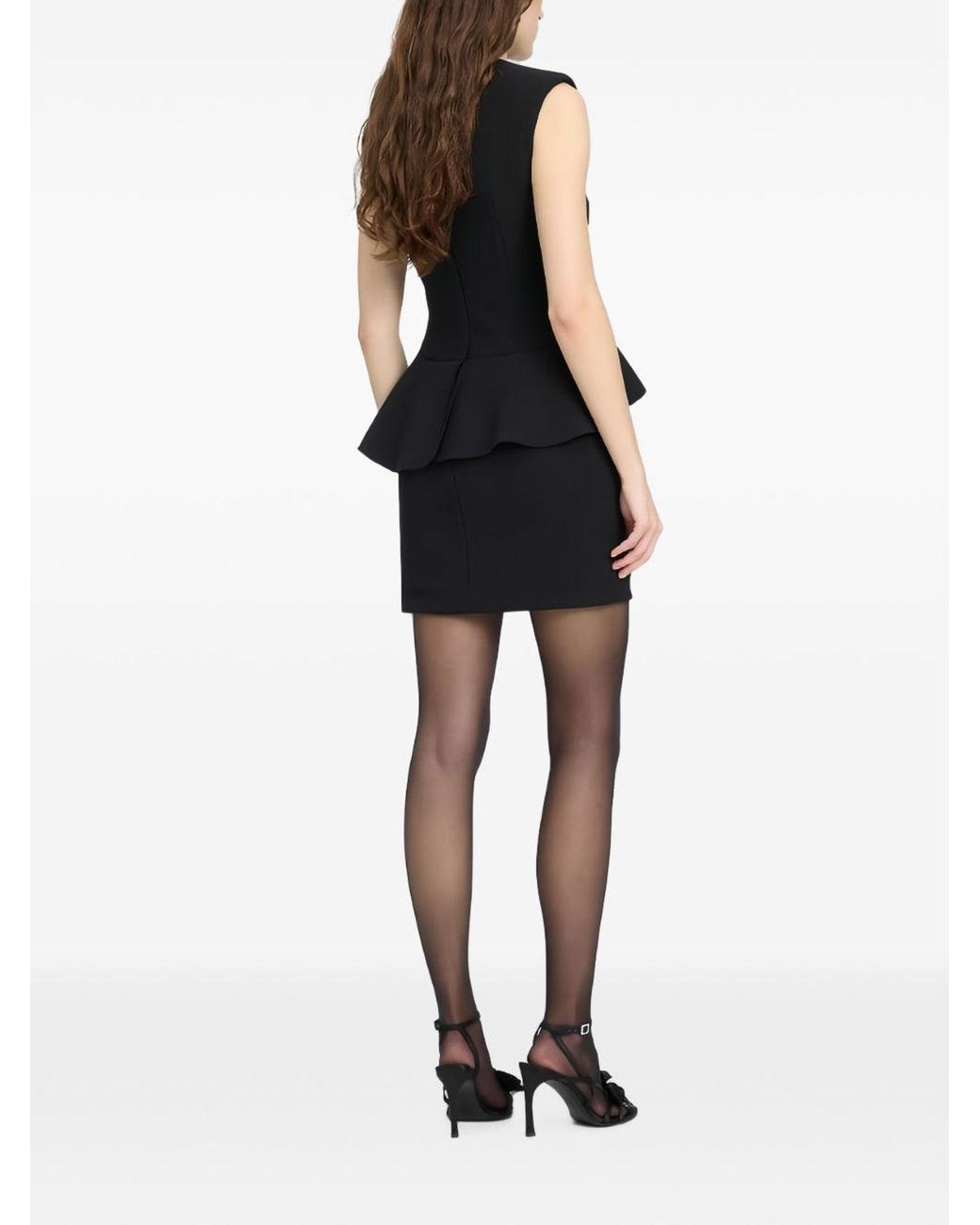 ROTATE BIRGER CHRISTENSEN Black Long Dress With Elegant Silhouette