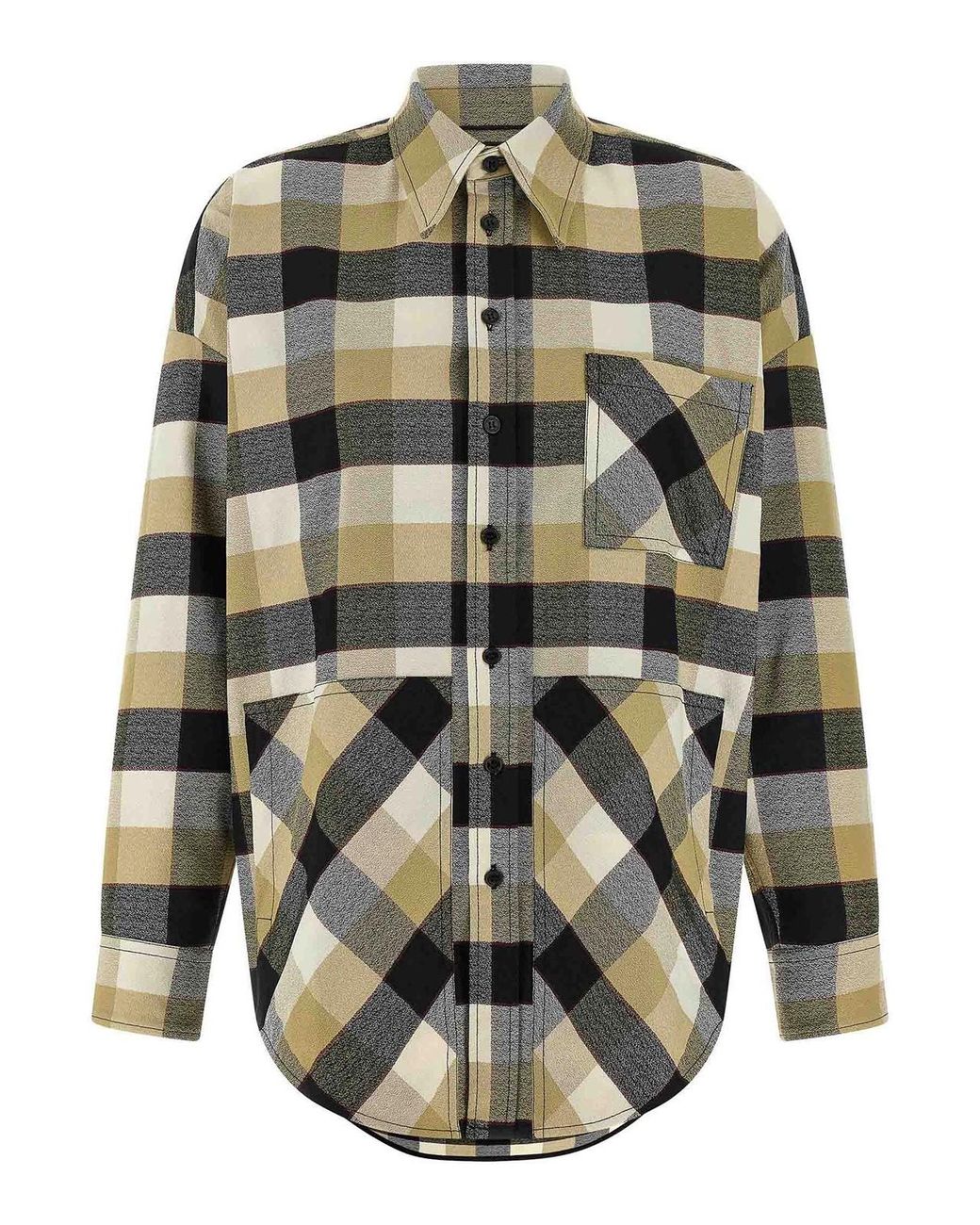 Missoni Gray Check Pattern Shirt