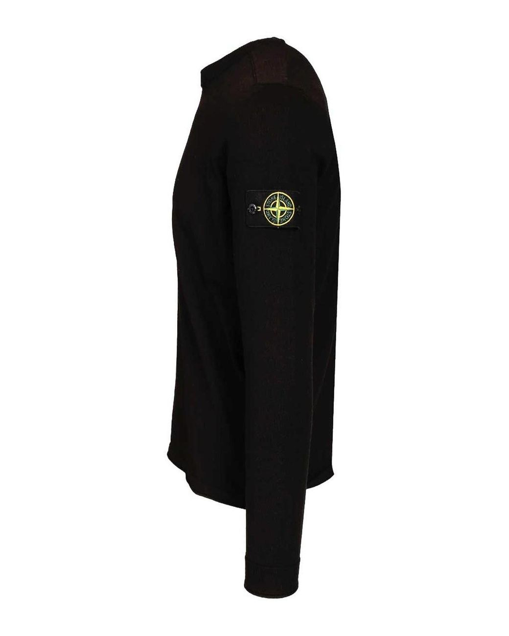 Stone Island Black Lightweight Organic Cotton Sweater for men