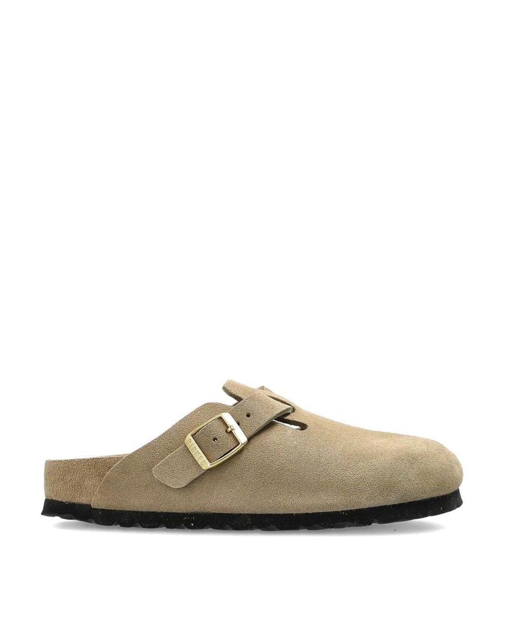 Birkenstock Brown Boston Exq Taupe Suede Leather