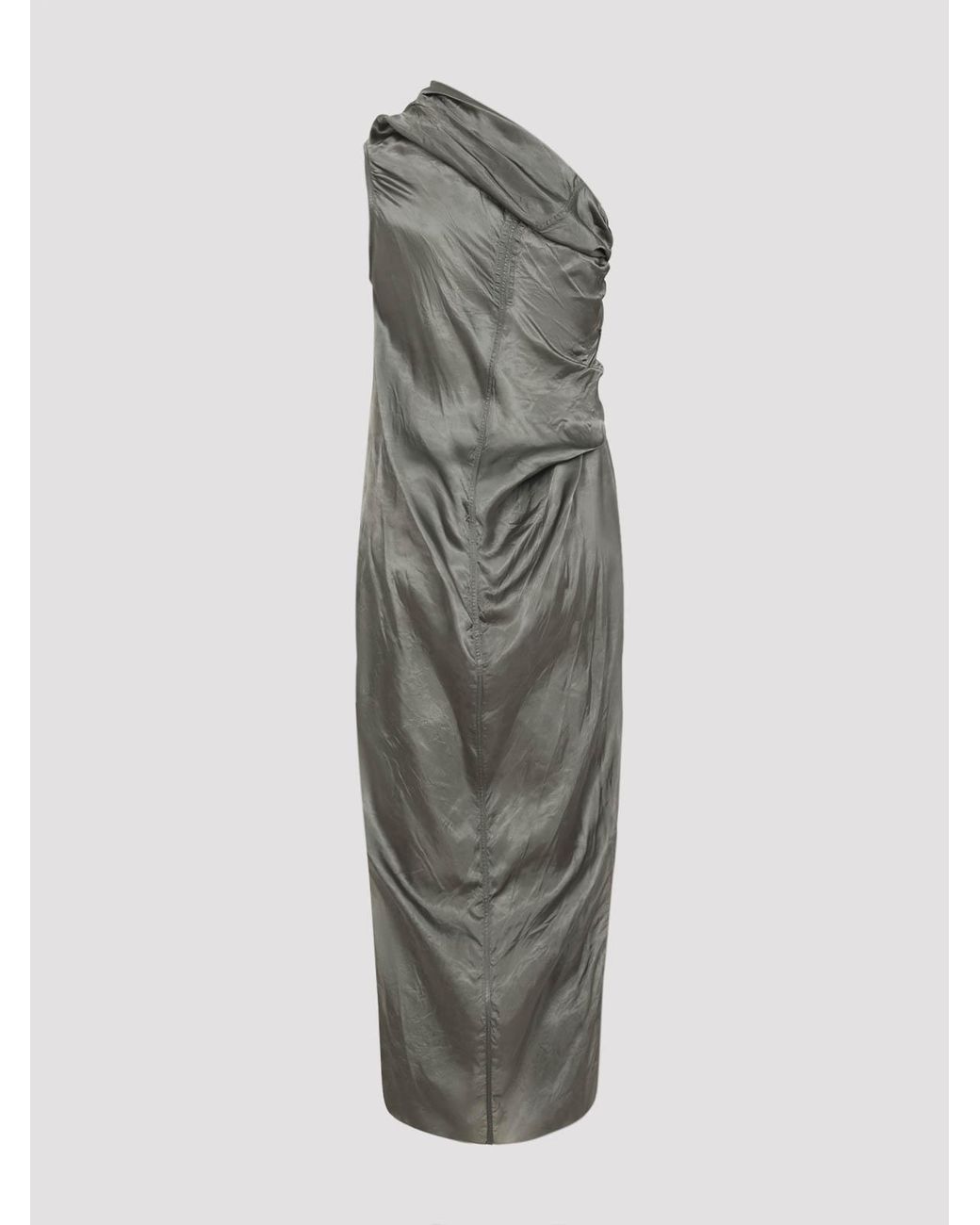 Rick Owens Gray Tailored Firbanks Dress
