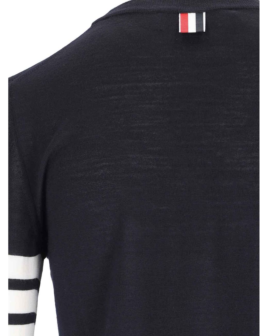 Thom Browne Blue U-Boot-Pullover