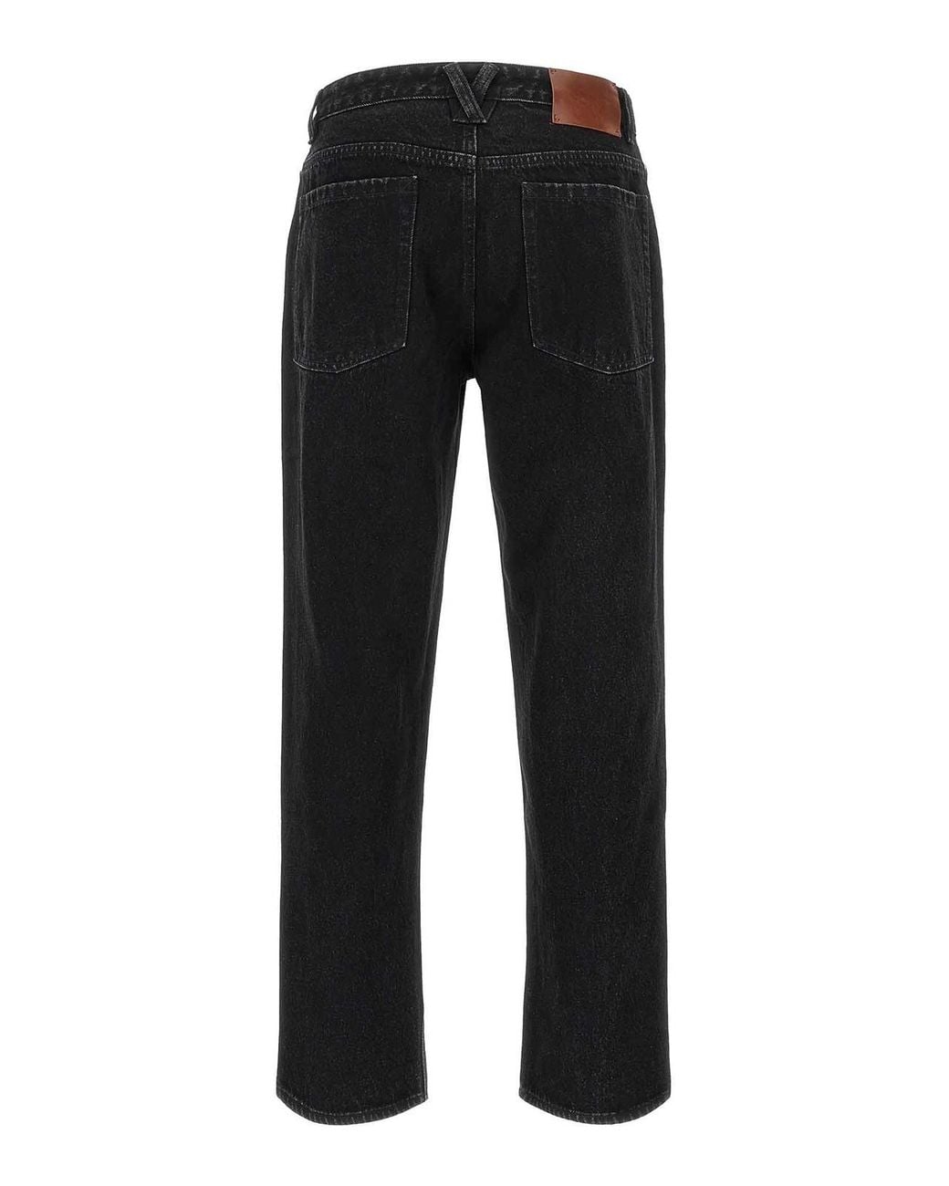 Entire studios Black Seth Cotton Jeans for men