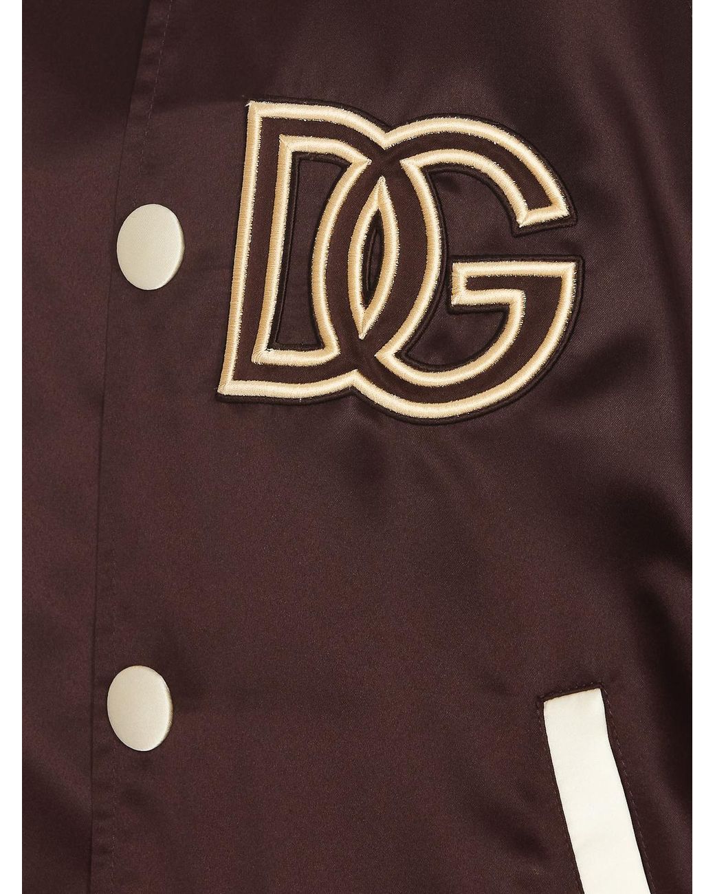 Dolce & Gabbana Brown Dg Patch Jacket for men