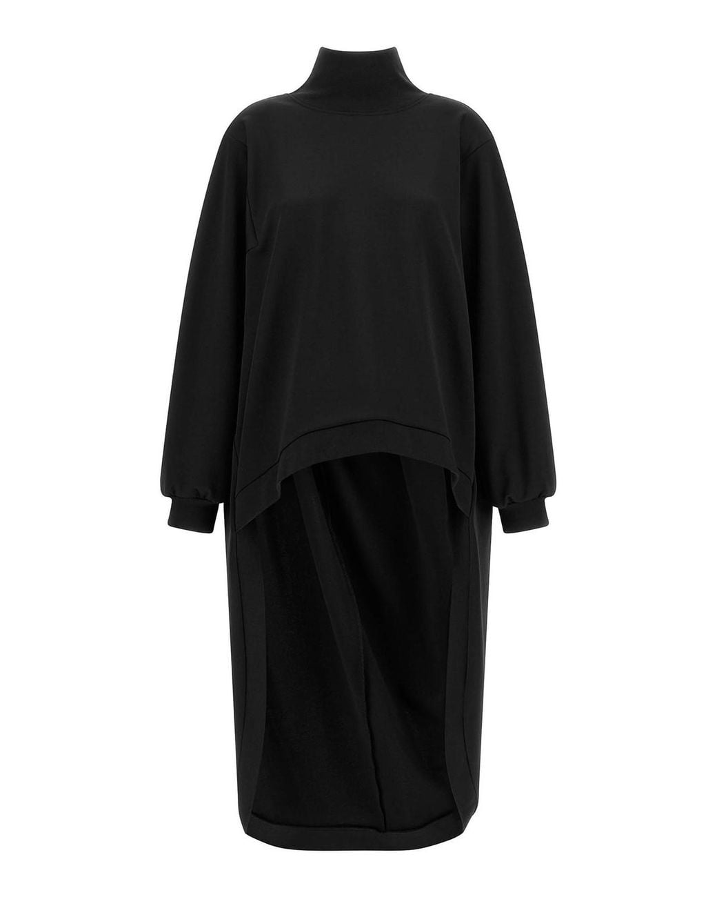 DI.LA3 PARI' Black Coda Lunga Sweatshirt