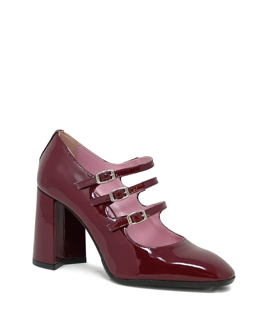 CAREL PARIS Purple Keel Patent Leather Pumps