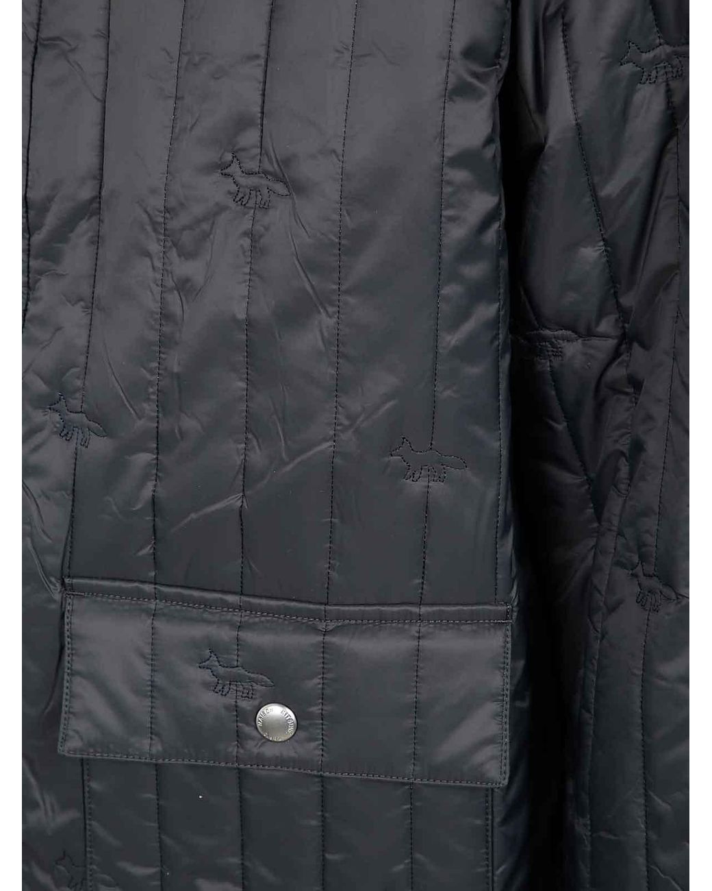 Maison Kitsuné Gray Quilted Blouson for men