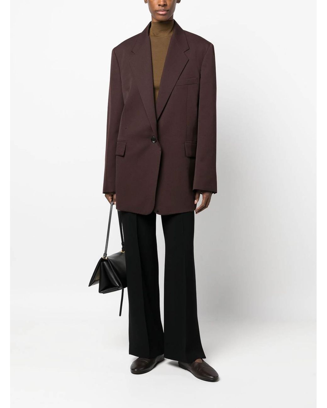 Alberto Biani Black Elasticated Waist Straigh-Leg Trousers