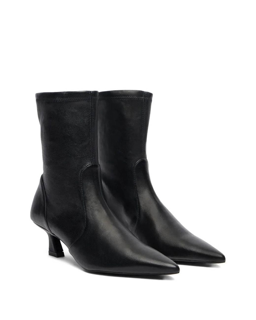 Stuart Weitzman Black Ankle Boots Vinnie Bootie