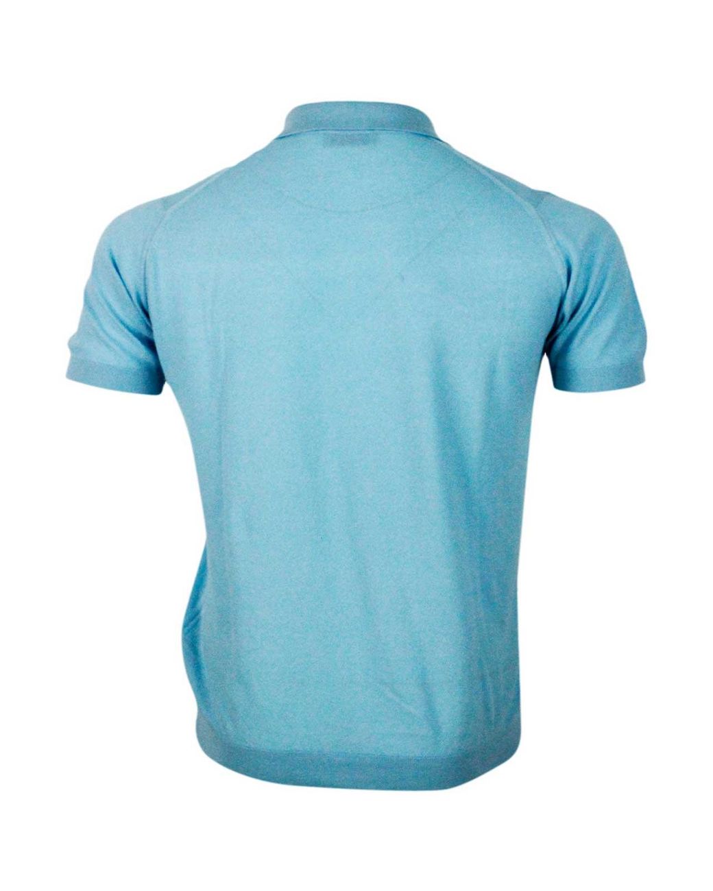 John Smedley Blue T-Shirt for men