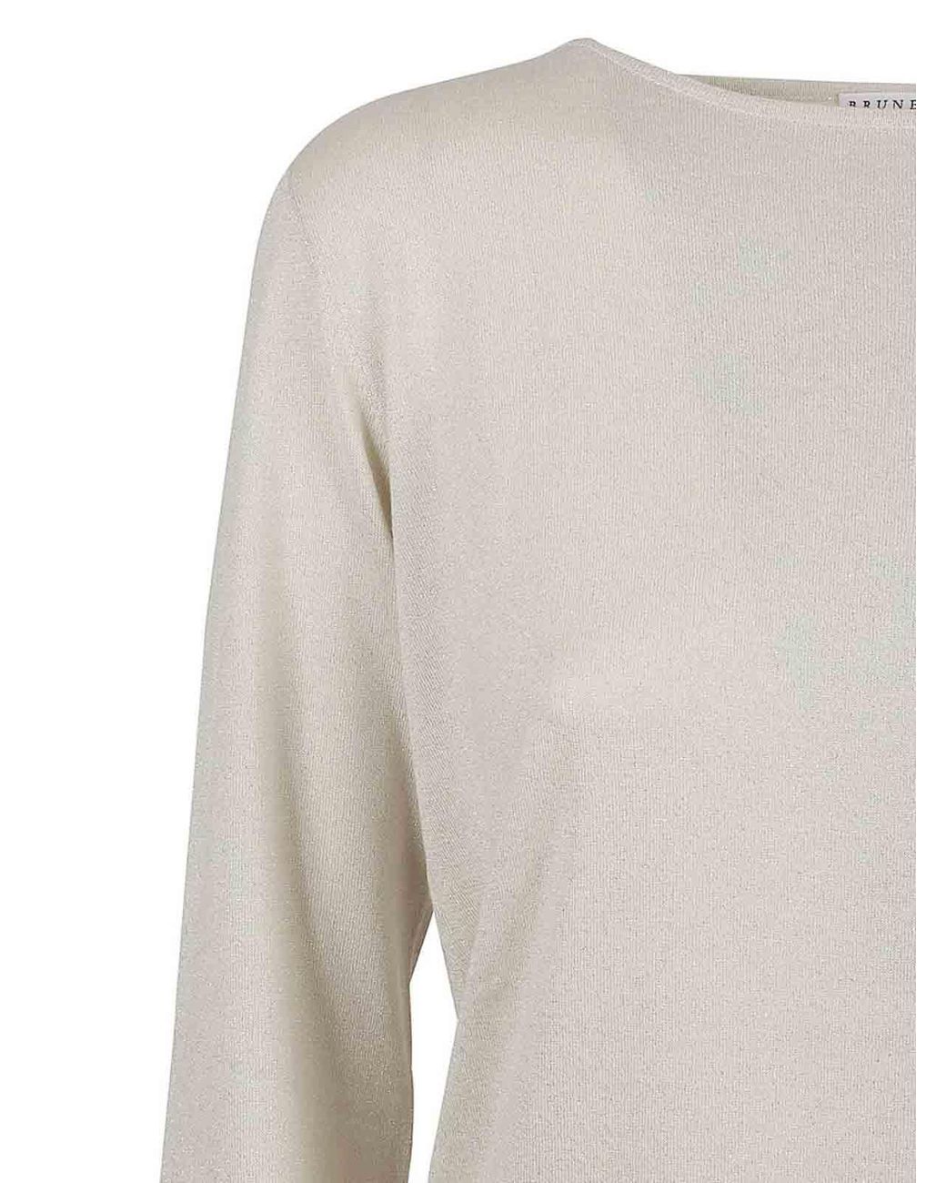 Brunello Cucinelli Gray U-Boot-Pullover