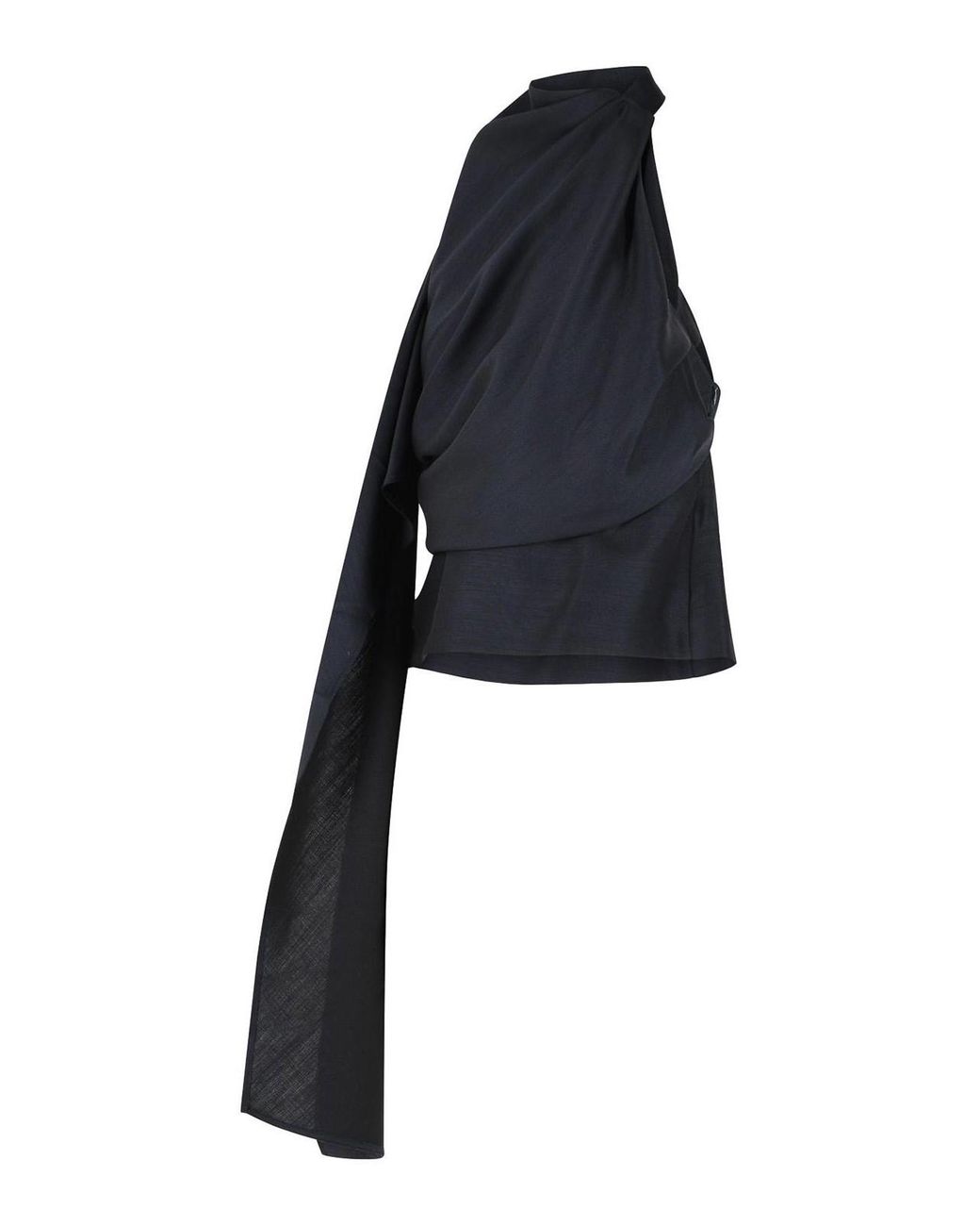 Rhea Costa Blue Draped Blouse