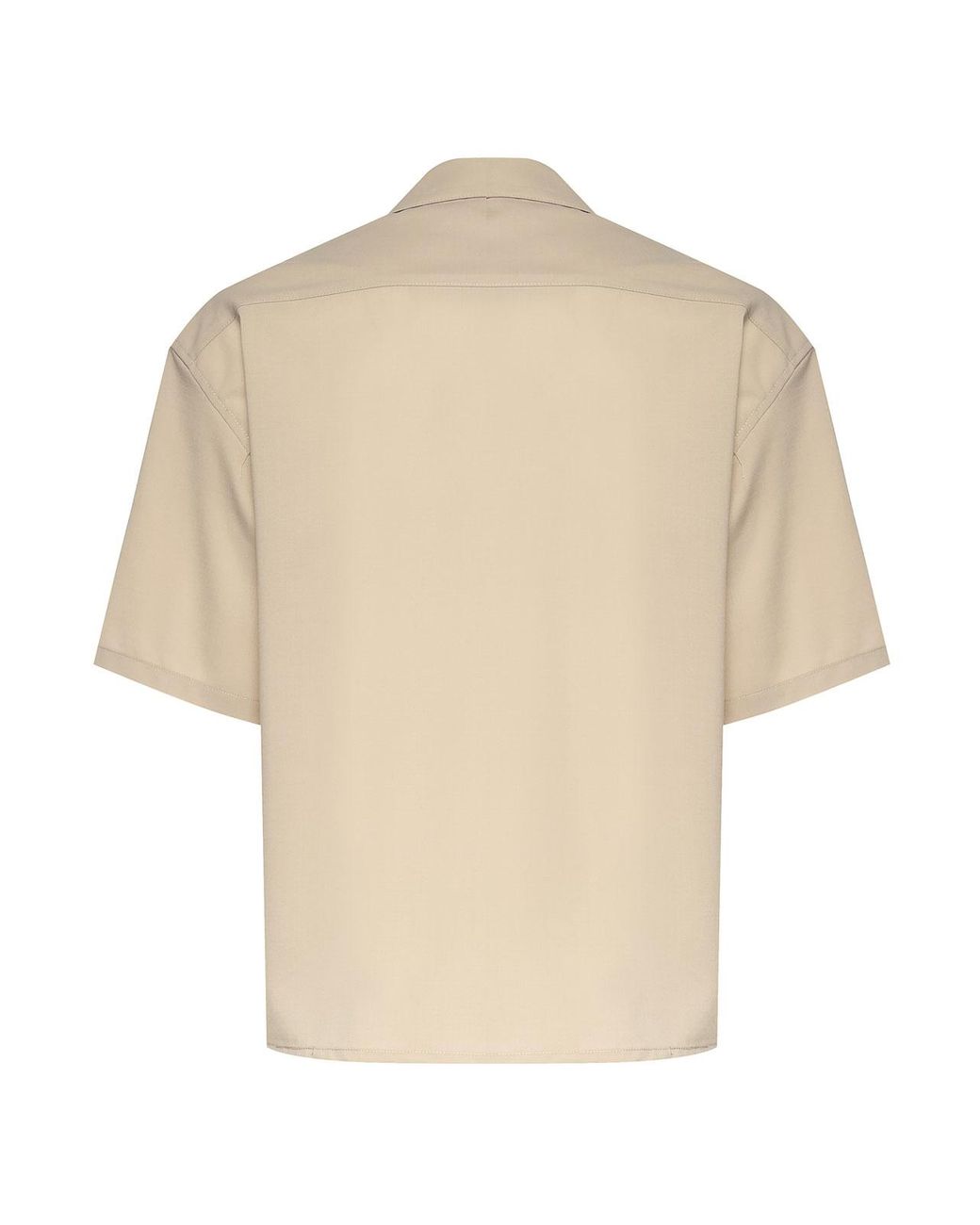 Giuliano Galiano Natural Molten Wool Blend Shirt for men