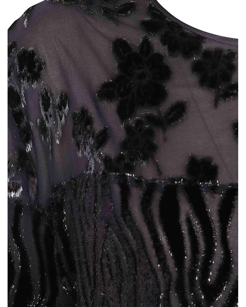 Pierre Louis Mascia Black Patchwork T-Shirt