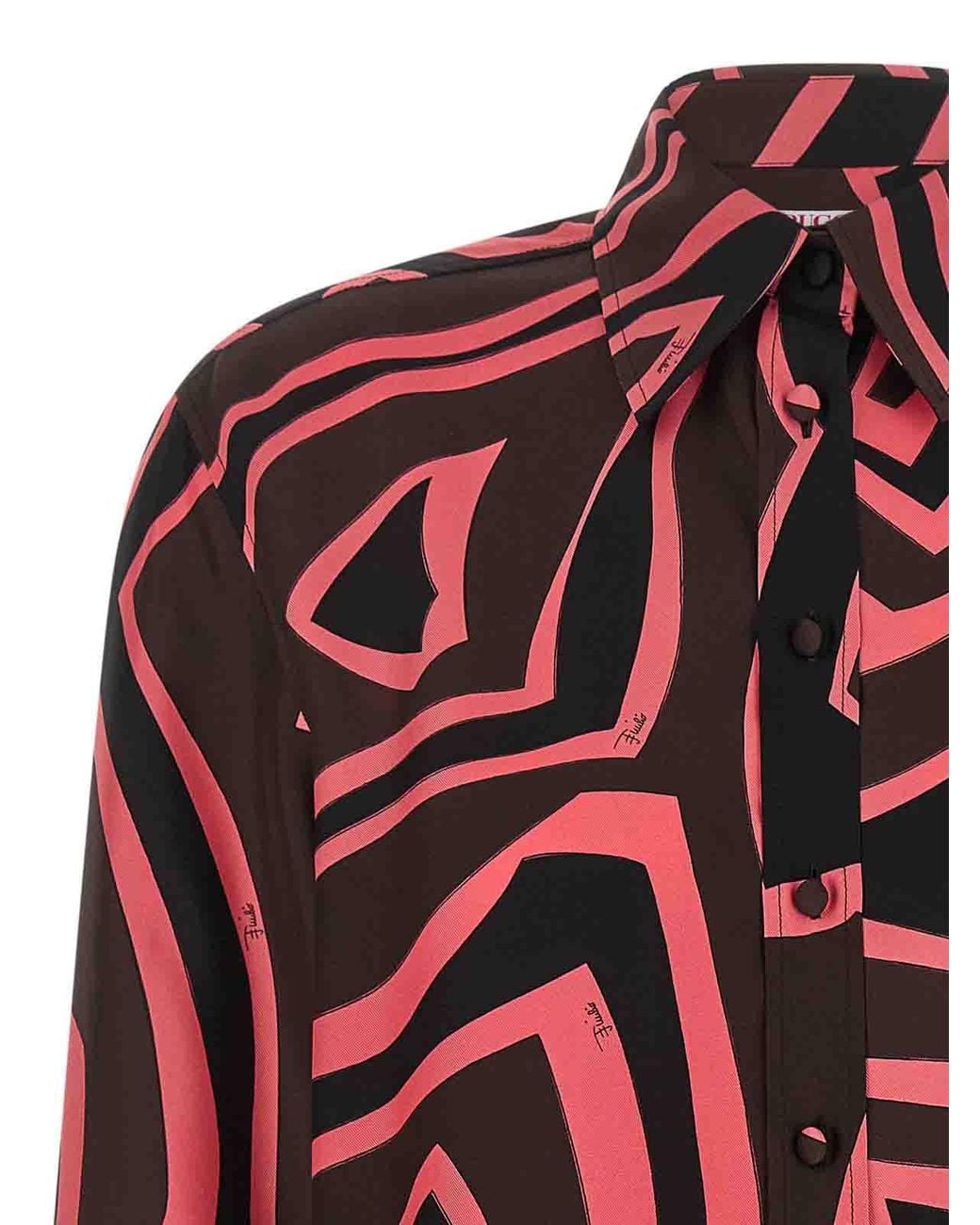 Emilio Pucci Red Labirinto Shirt