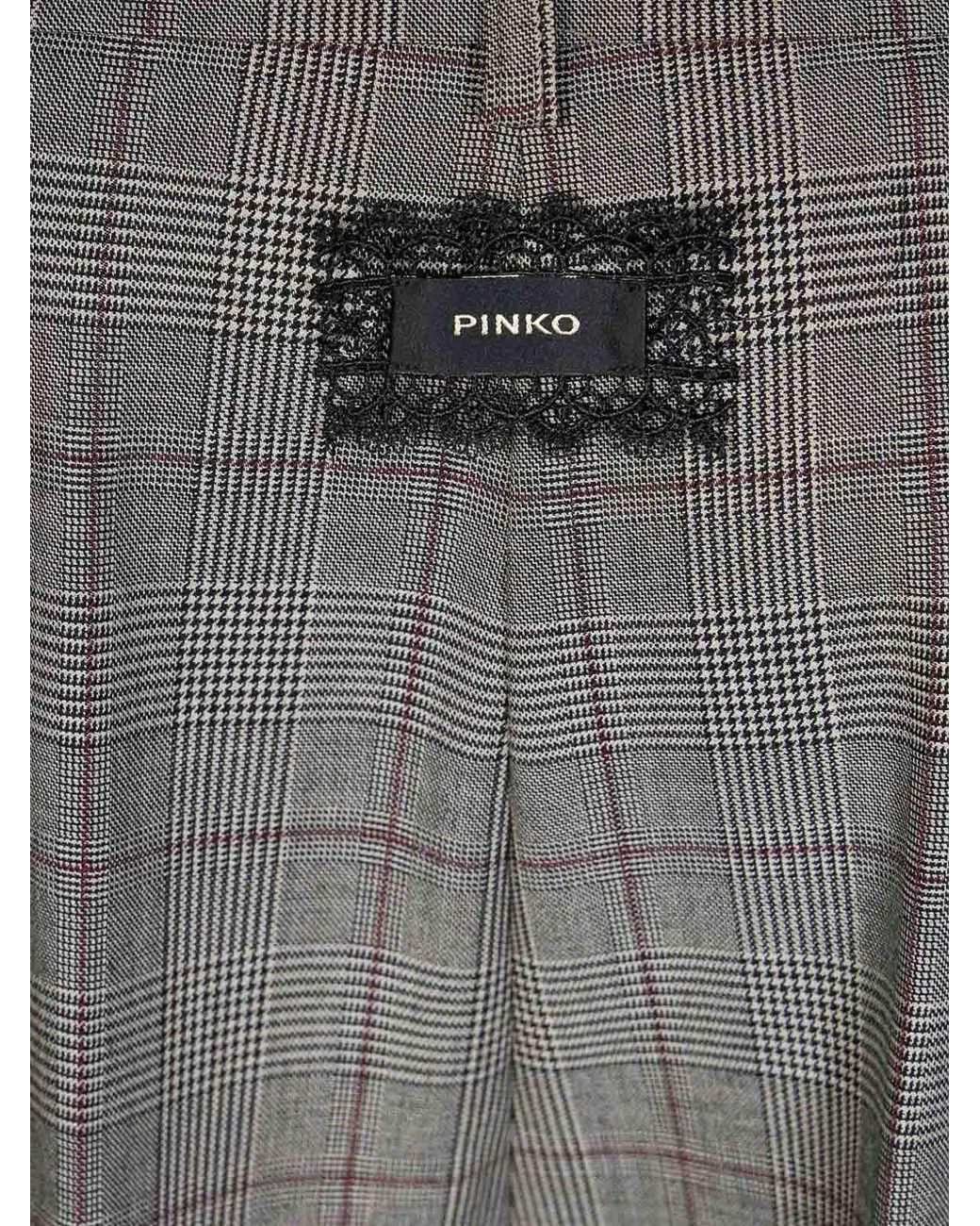 Pinko Gray Pleione Wool Blend Trousers T