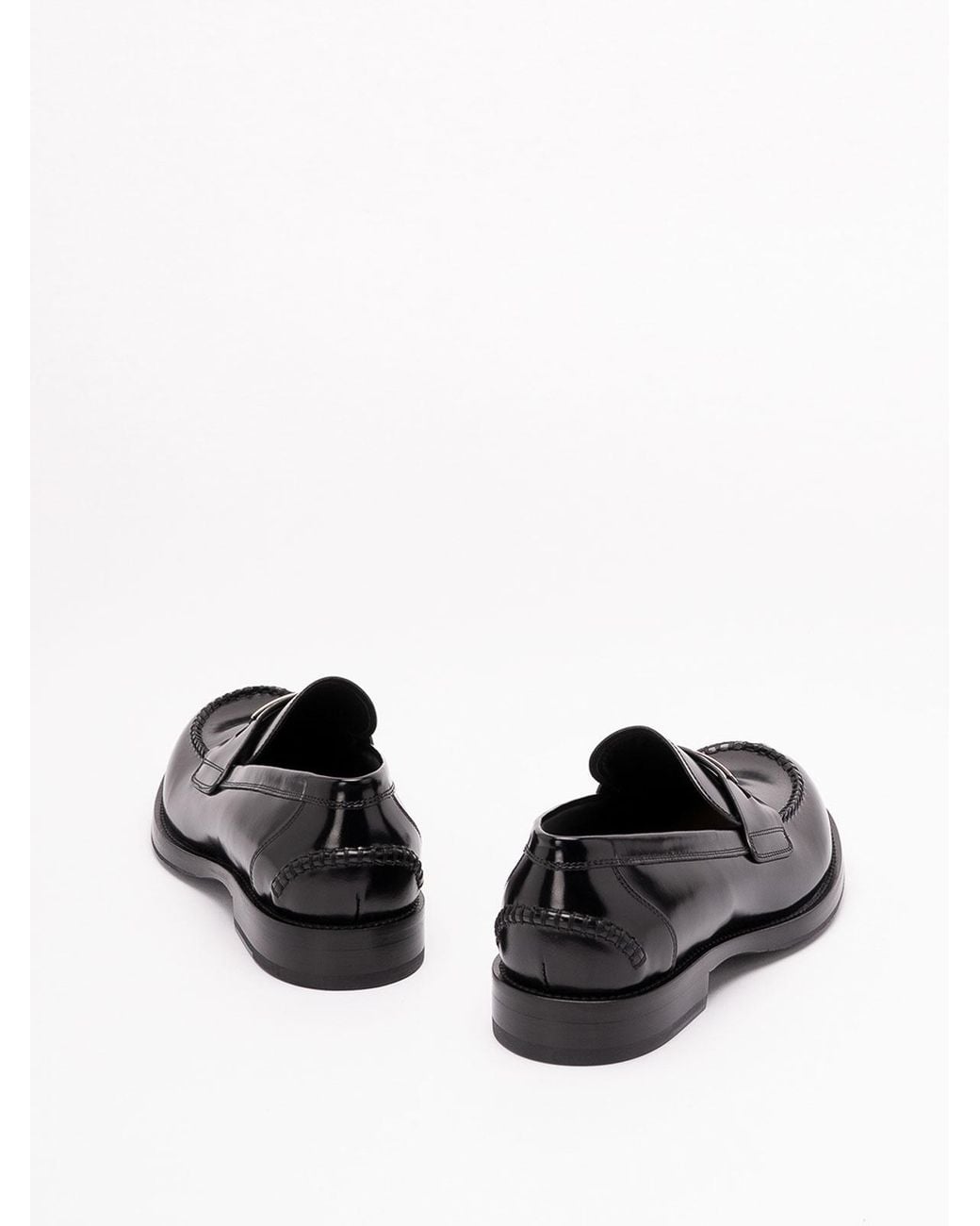 Dolce & Gabbana Black Calfskin Loafers for men