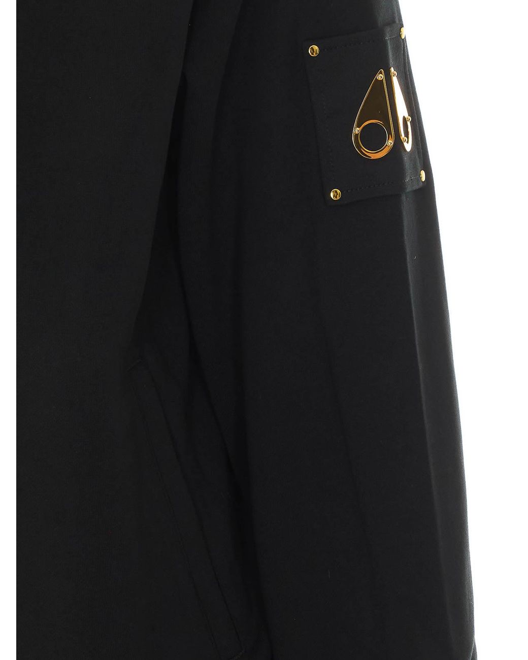Moose Knuckles Black Hartsfield Zip-Up Hoodie for men
