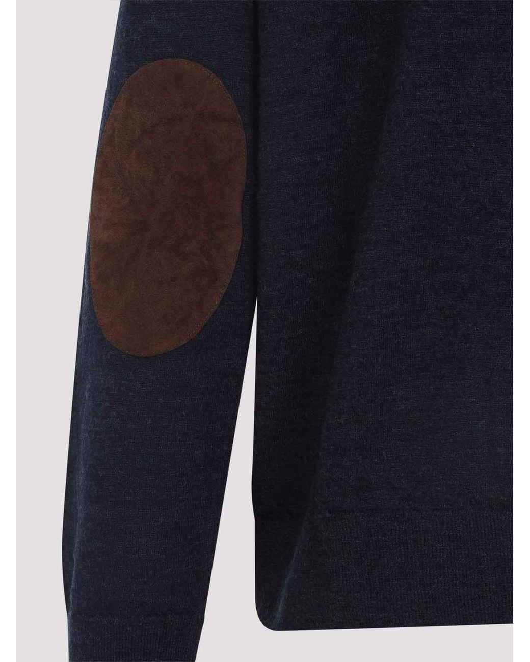 Maison Margiela Blue Wool Polo for men