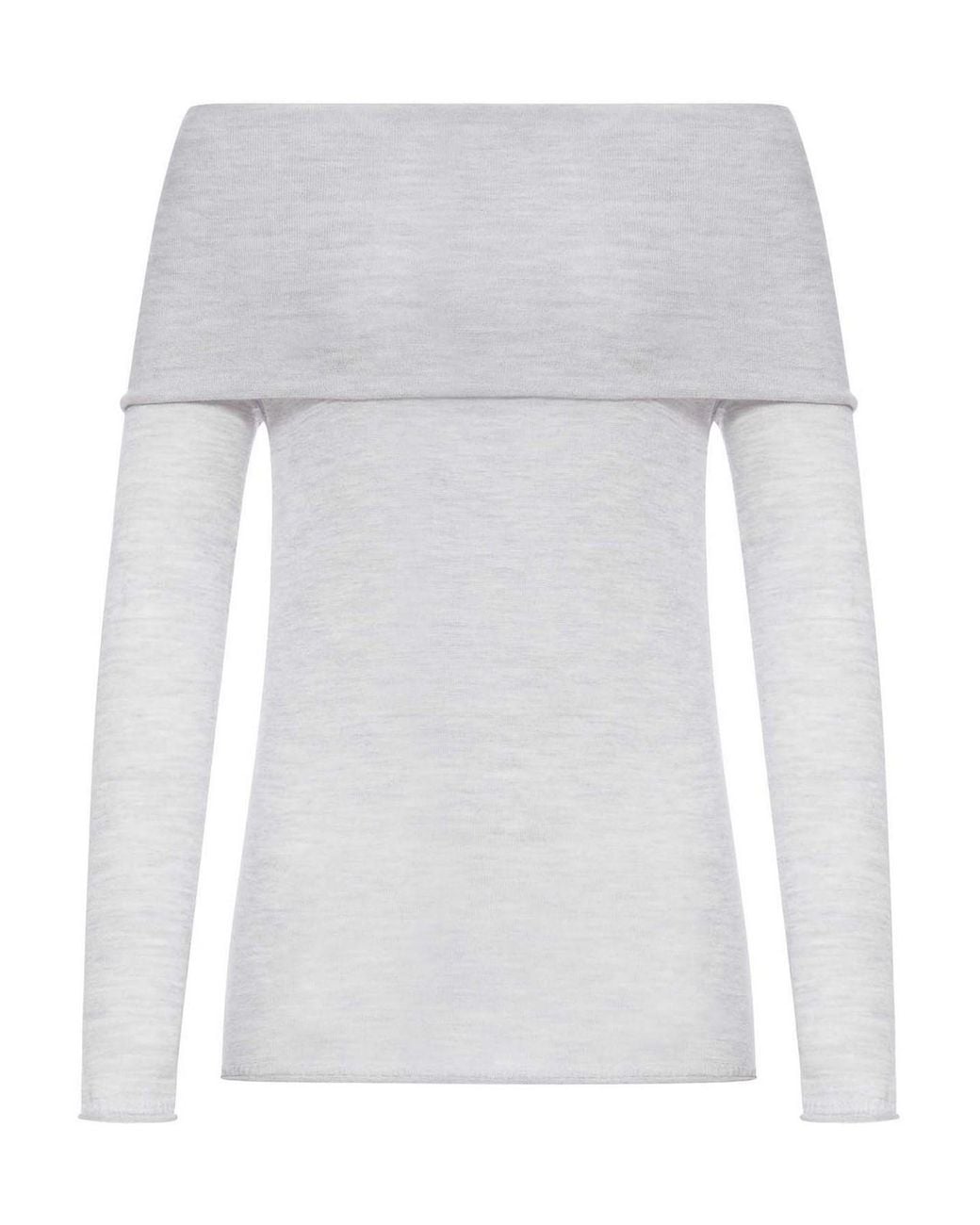 Roberto Collina White U-Boot-Pullover