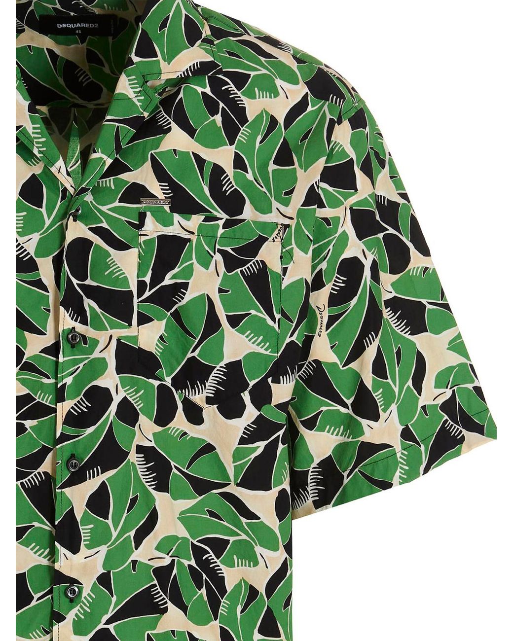 DSquared² Green Bowling Dropped Shirt for men