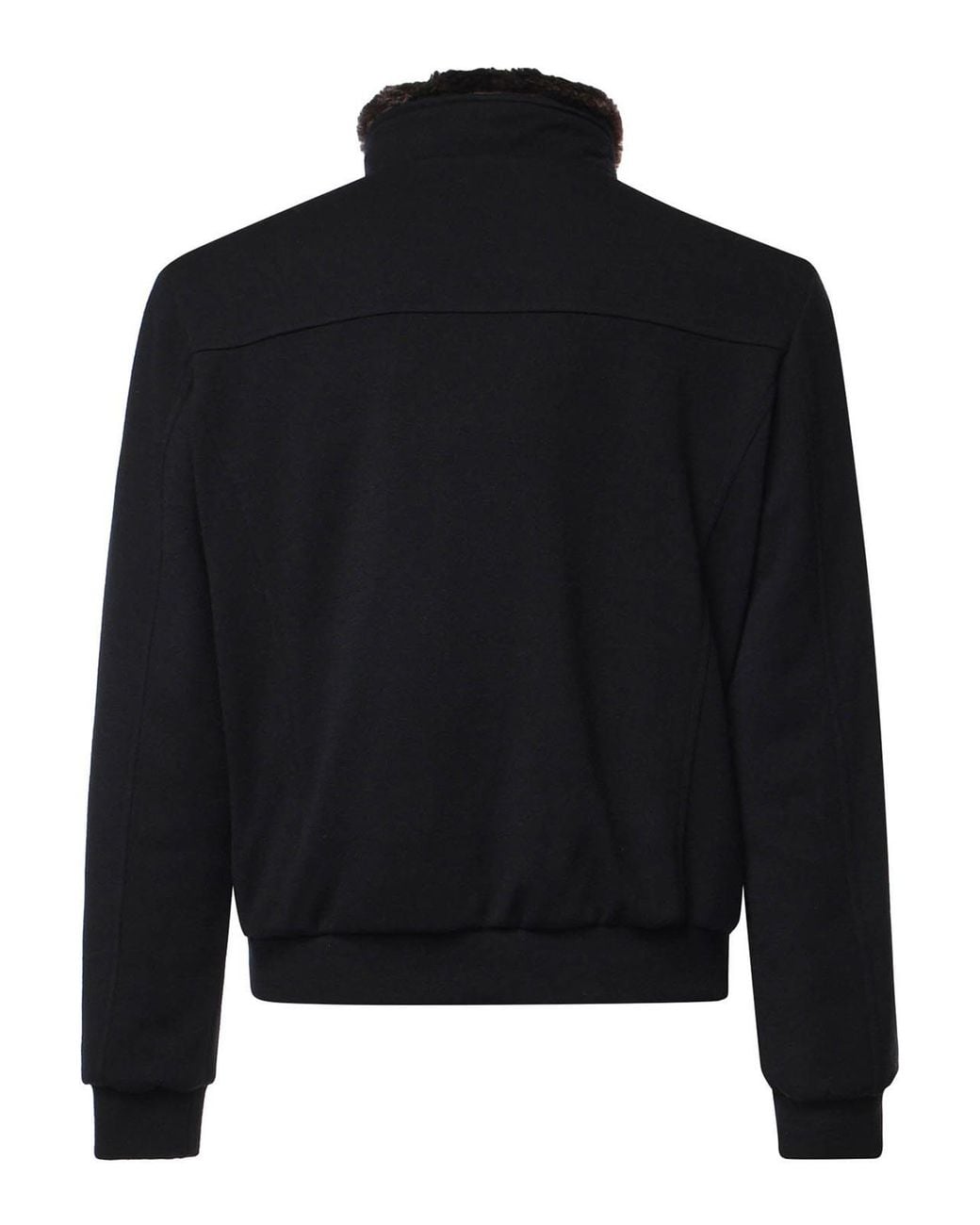 Moorer Black Bellati-Mrw Wool And Cashmere Bomber Jacket for men