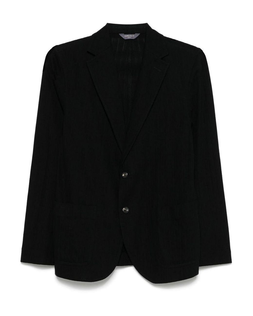 Circolo 1901 Black Cotton Single-Breasted Jacket for men