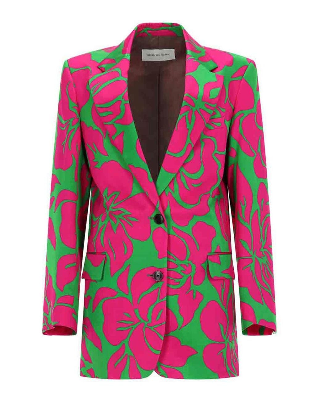 Dries Van Noten Pink Single-Breasted Jacket