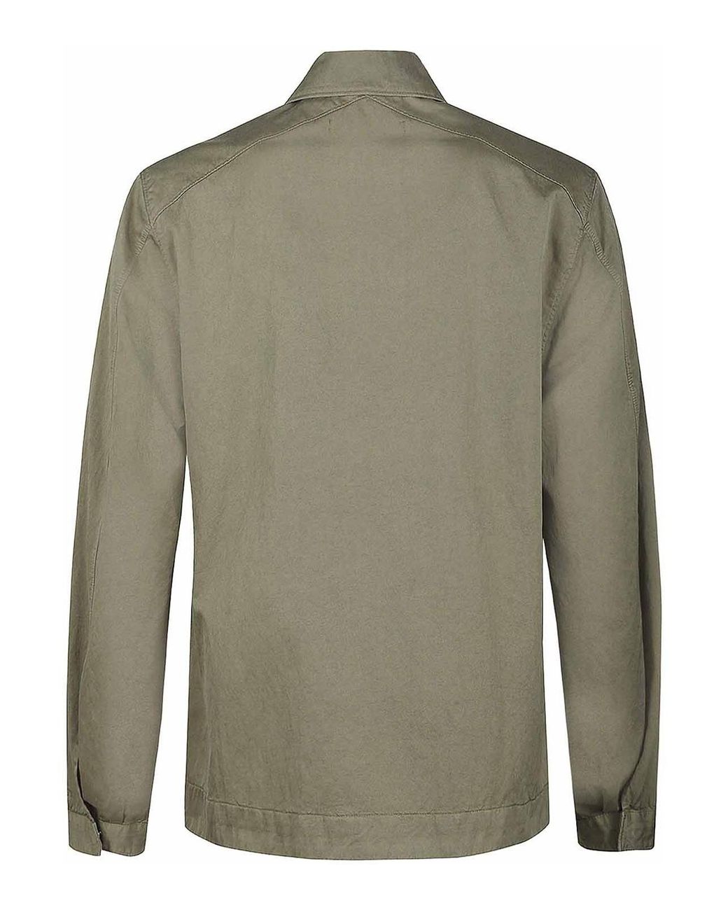 Massimo Osti Studio Green Cotton Blend Overshirt Jacket for men
