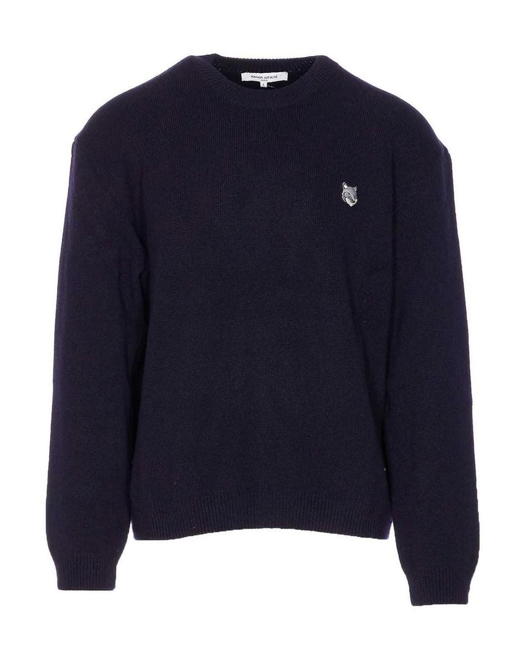 Maison Kitsuné Blue Fox Head Milano Sweater for men