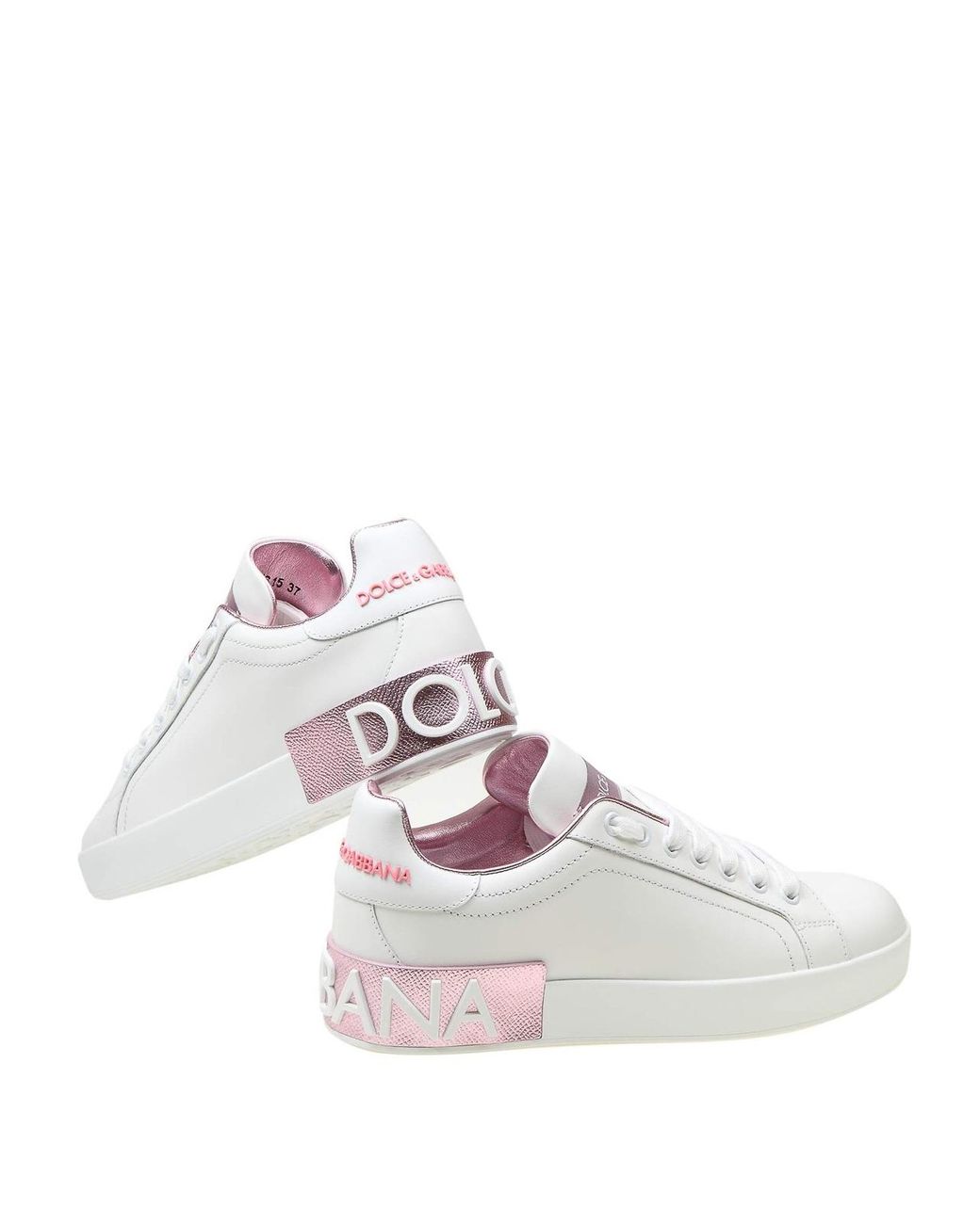 Dolce & Gabbana White Sneakers Portofino Calfskin