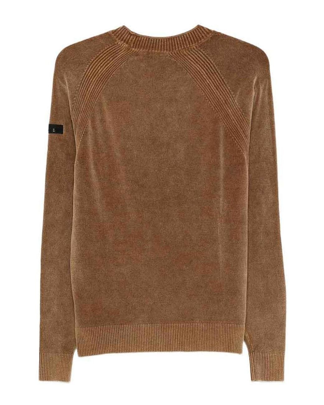 Rrd Brown Crew-Neck Sweater for men