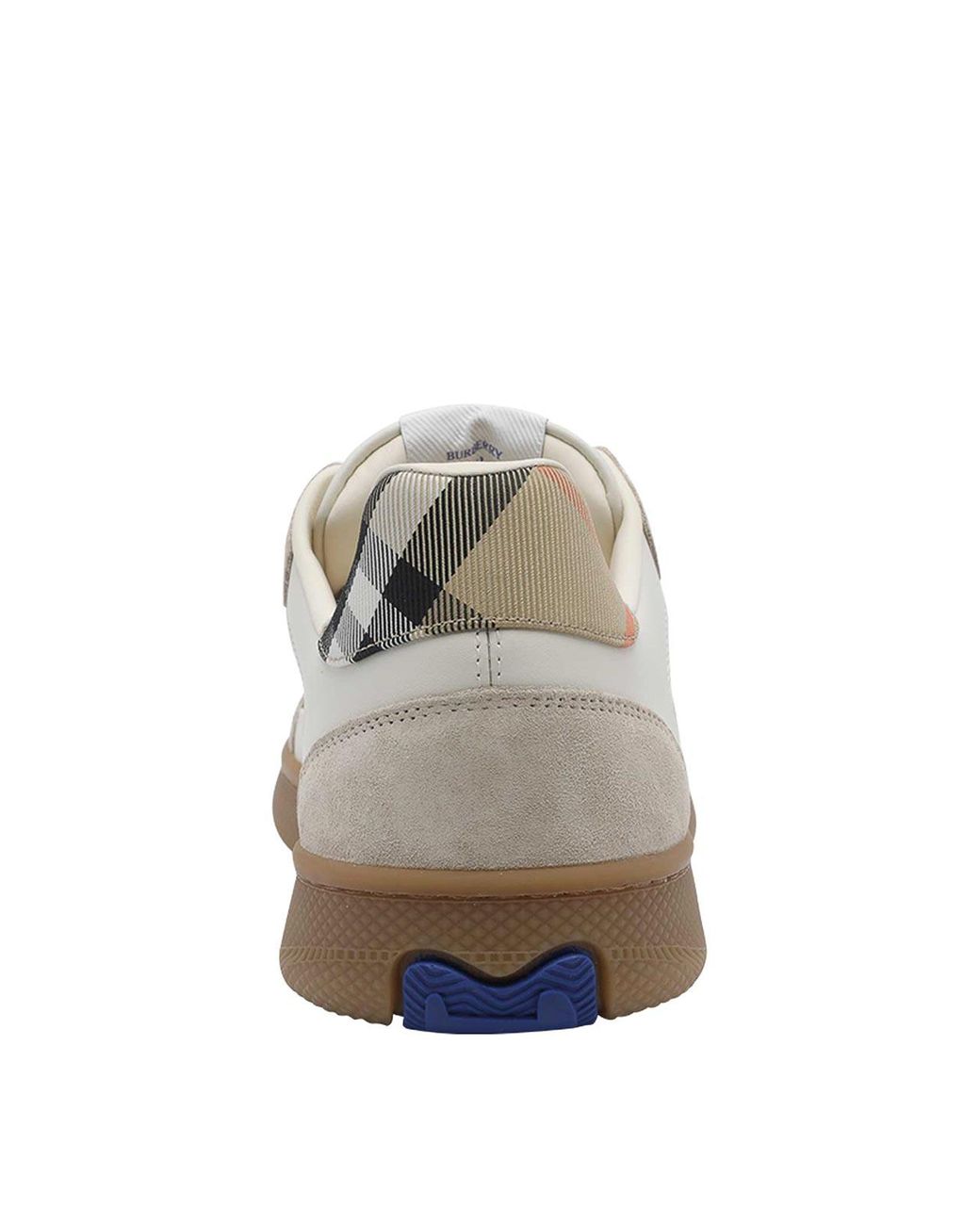 Burberry White Terrace Check Sneakers for men