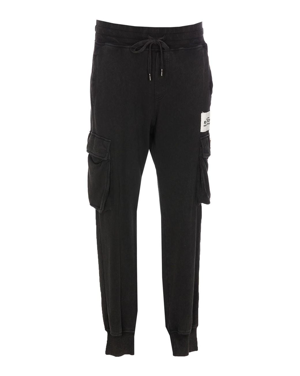 Dolce & Gabbana Black Dg Track Pants With Logo for men