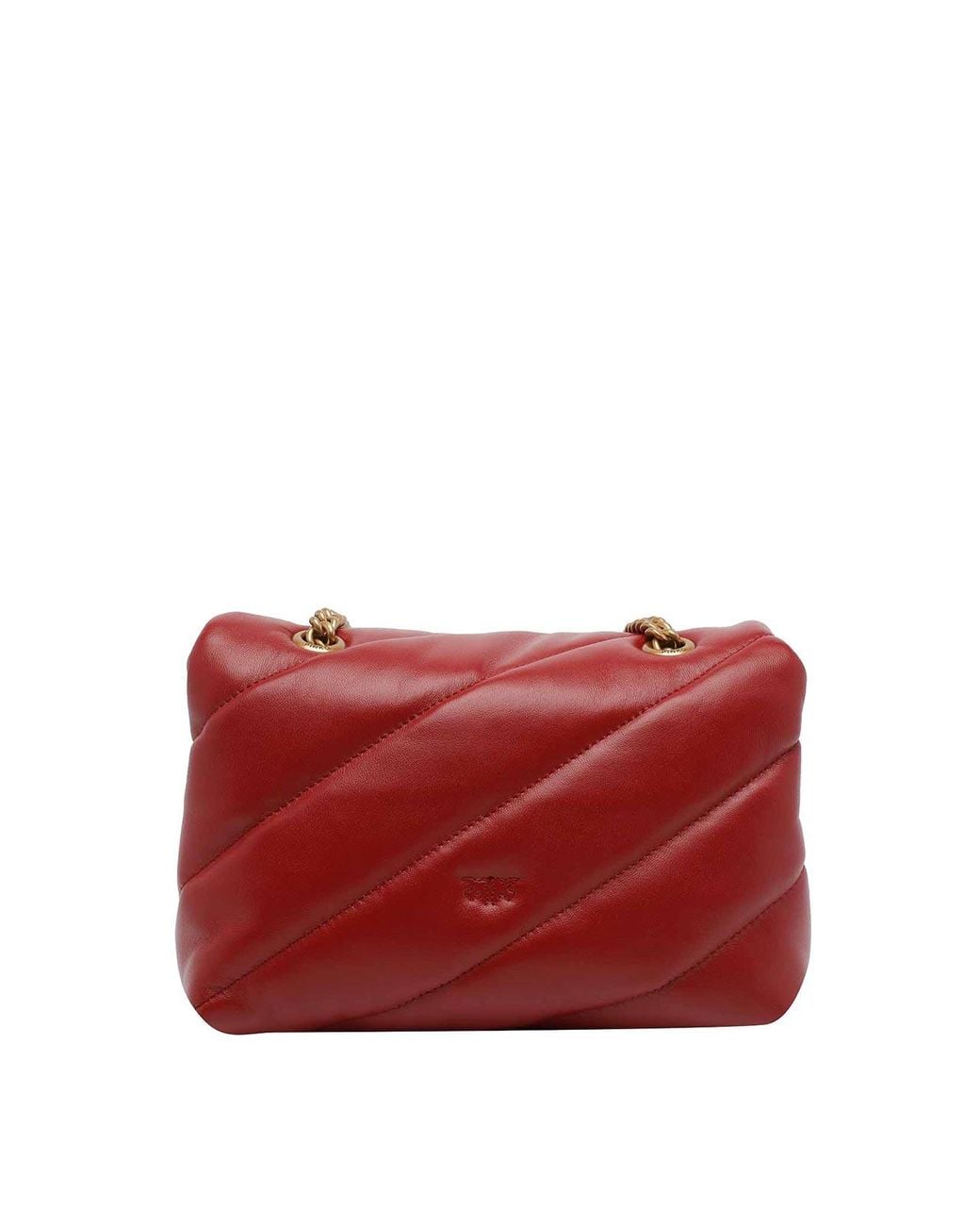 Pinko Red Love Mini Puffer Shoulder Bag