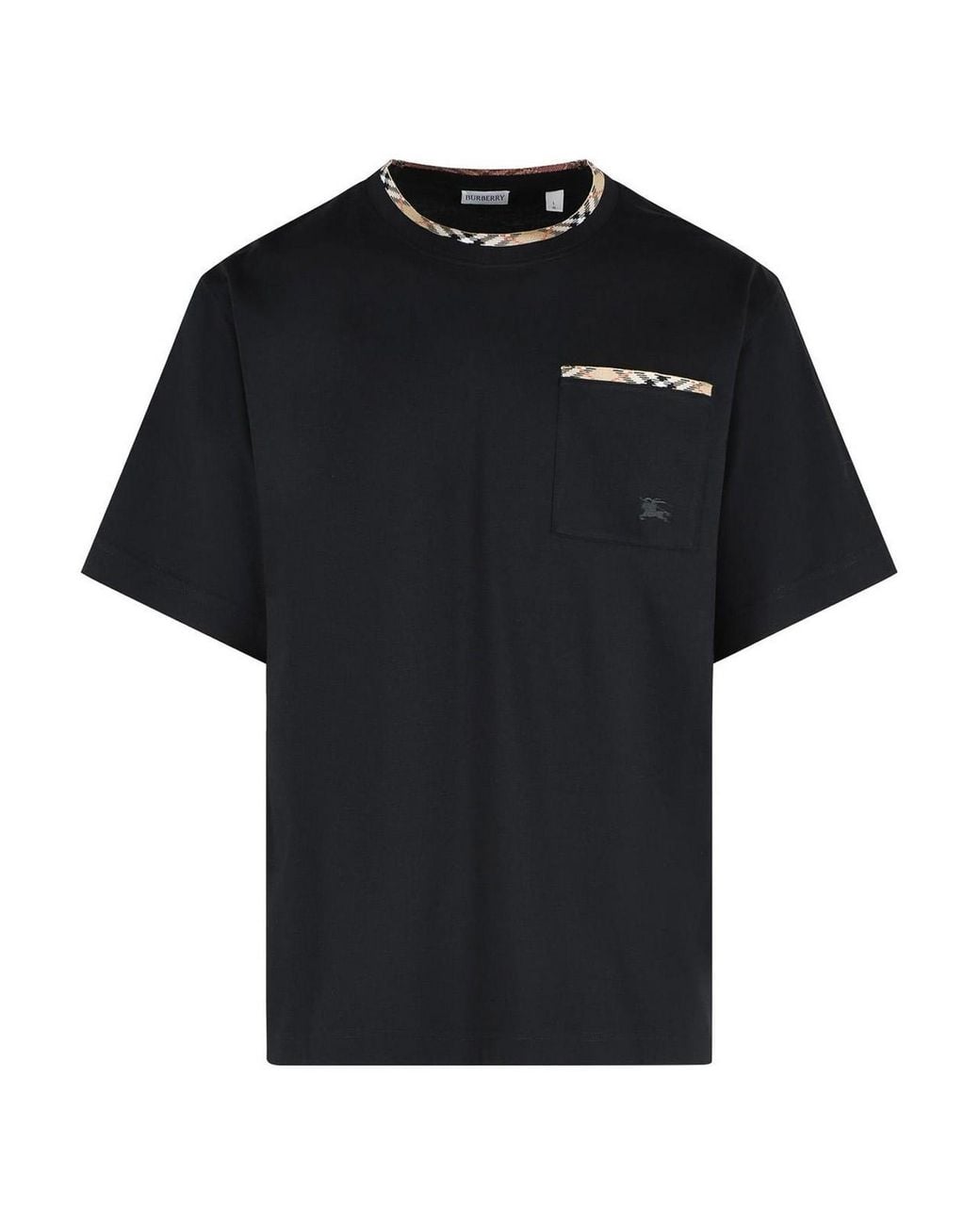 Burberry Black Ryan Cotton T-Shirt for men