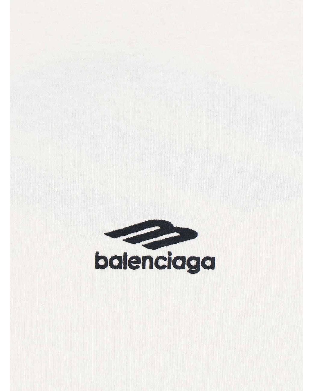 Balenciaga White "3b Sports Icon" Crewneck T-shirt for men