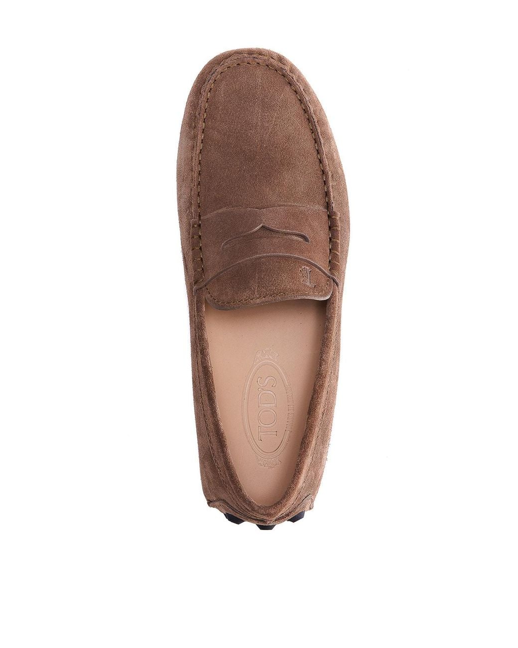 Tod's Brown Suede Driving Loafers for men