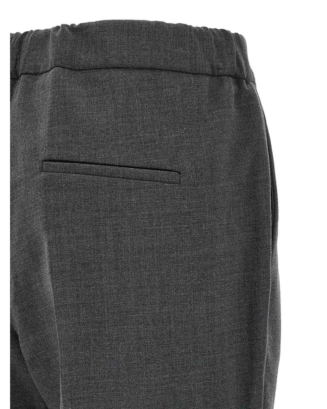 Alberto Biani Gray Cropped Pants