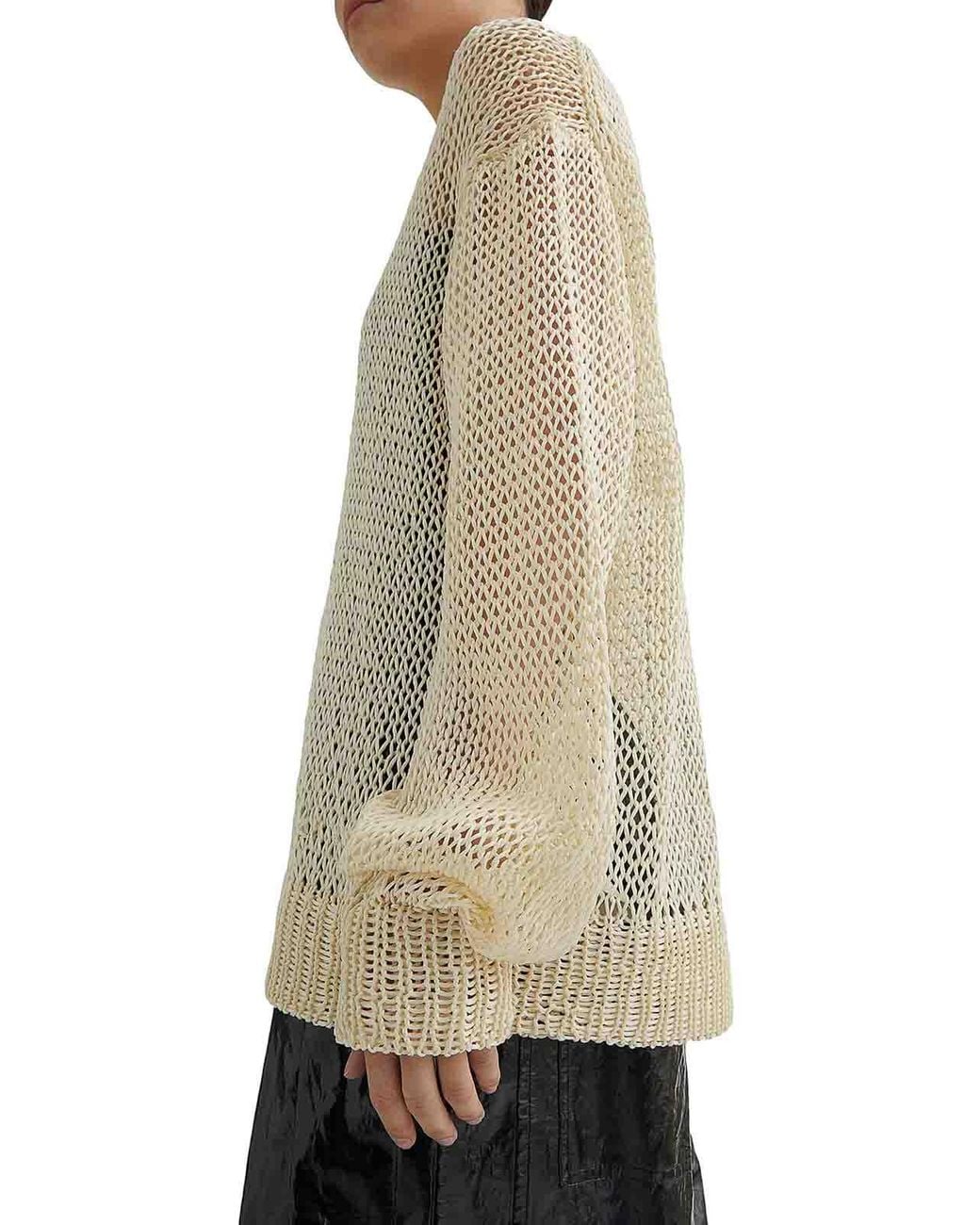 Jil Sander Natural Crewneck Sweater