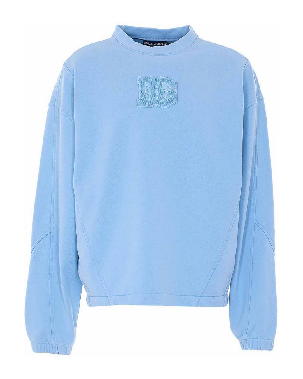 Dolce & Gabbana Blue Dg Patch Sweatshirt for men