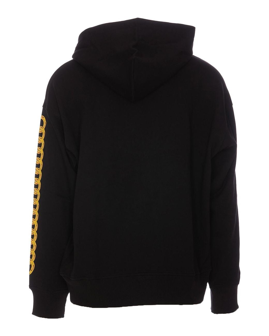 Versace Jeans Couture Black Chain Logo Hoodie for men