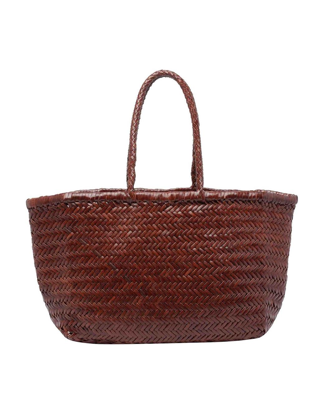 Dragon Diffusion Brown Large Bamboo Triple Jump Shoulder Bag