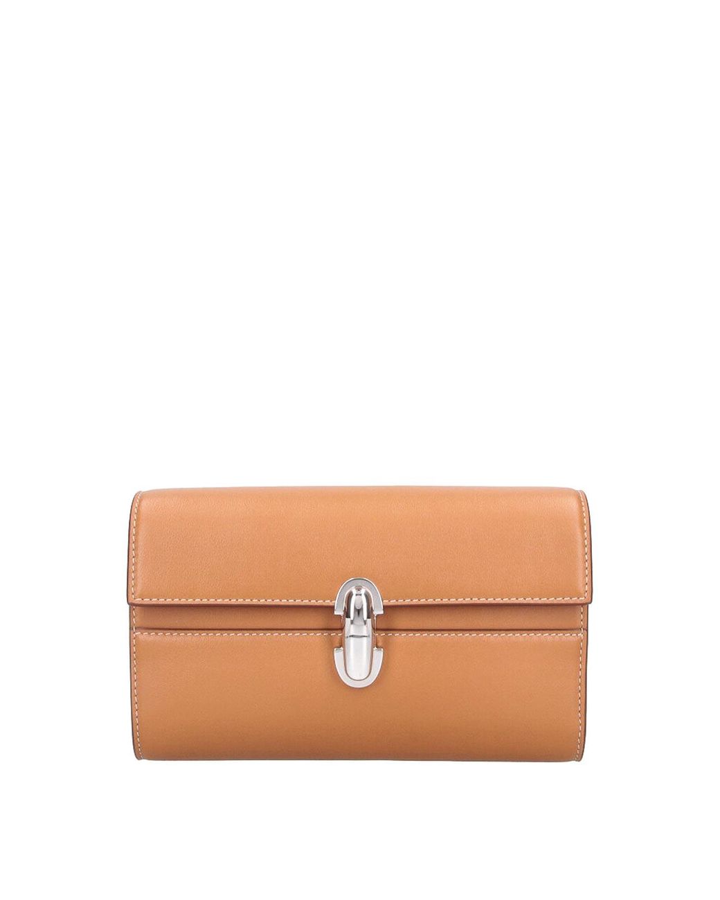 SAVETTE Orange Mini Symmetry Shoulder Bag