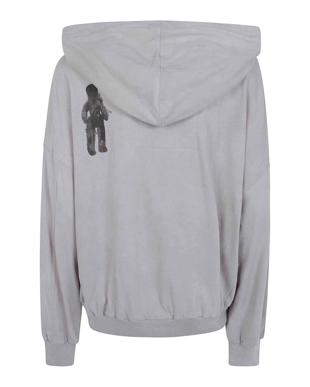 Ziggy Chen Gray Cropped Full Zip Hoodie