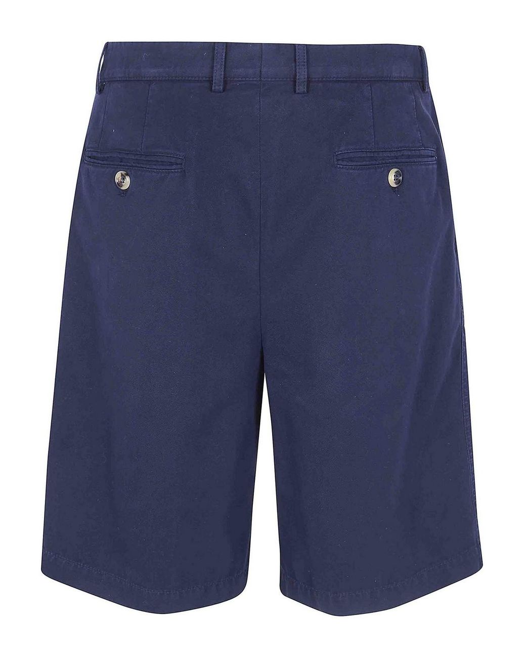 Brunello Cucinelli Blue Bermuda Trousers for men