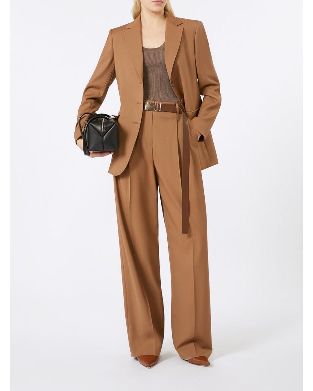 Max Mara Brown Nice Wool Blazer By