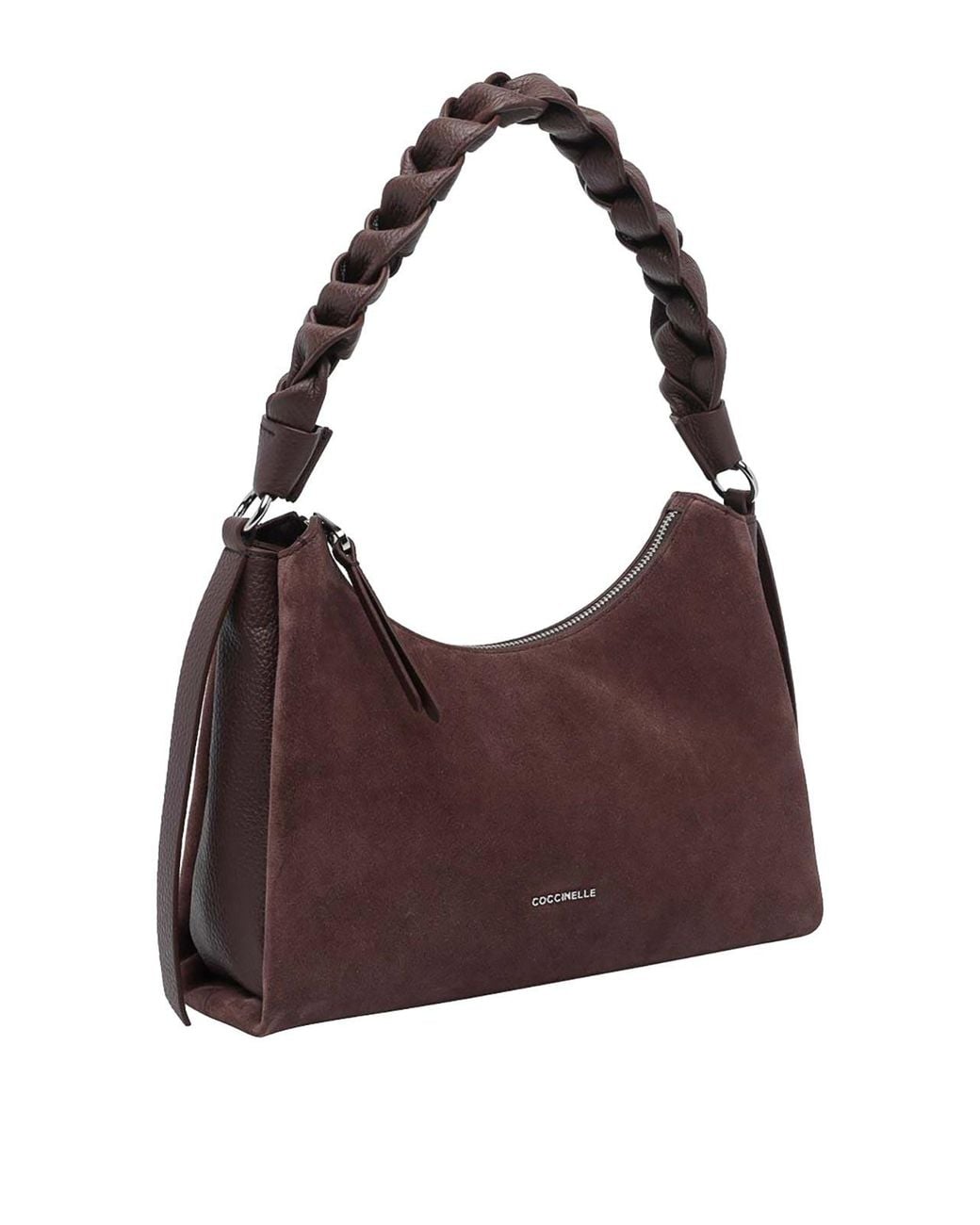 Coccinelle Purple Boheme Suede Shoulder Bag